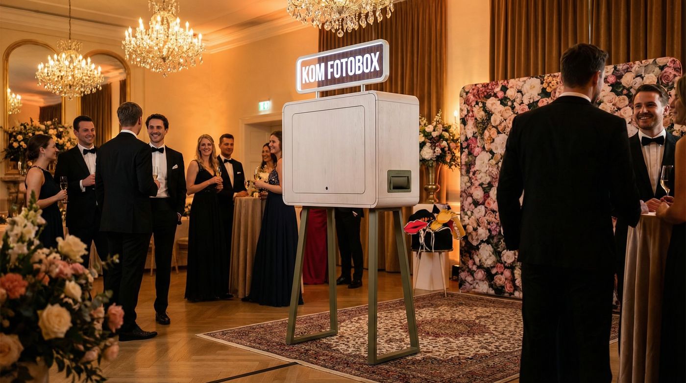Box gỗ Kốm Fotobox tại sự kiện